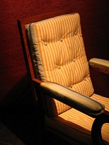 Stripy chair detailed