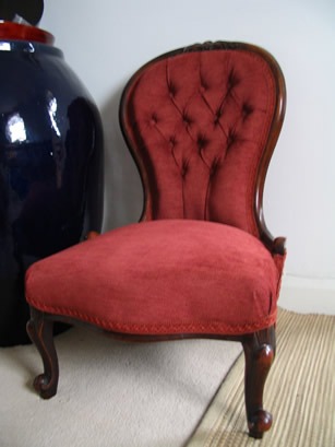 Victorian Nursing Chair : Upholstery Services .:. Isabelle Levy