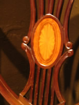 Hepplewhite chair detailed